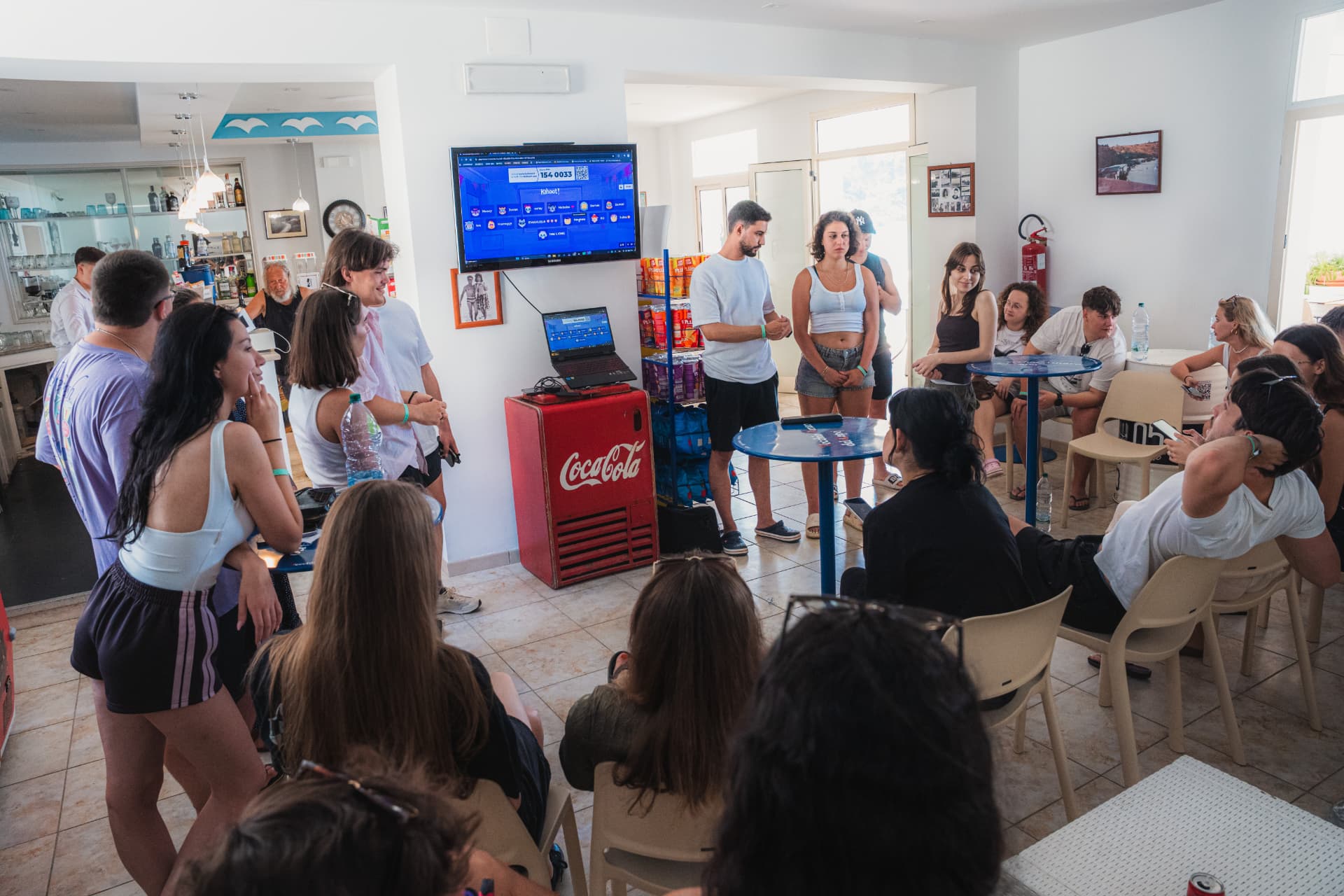 Attività interattiva con quiz durante un laboratorio
